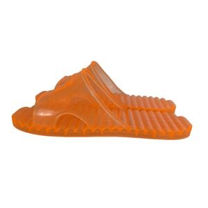 Bob Barker Orange Prison Correctional Shower Sandals Jelly Slides Sz L 9-10
